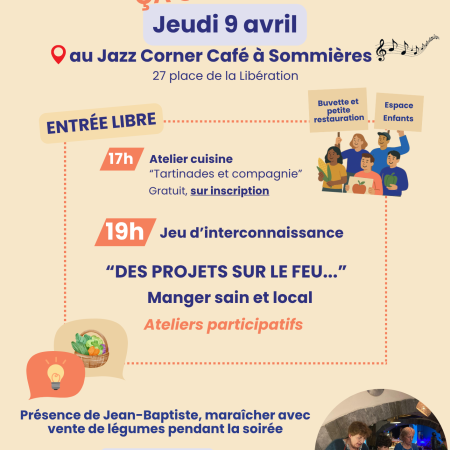 A table citoyen.ne.s ! Des projets sur le feu