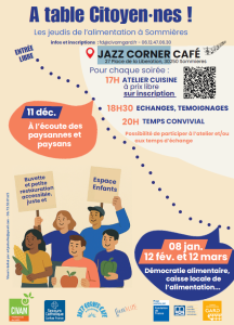 A Table Citoyen.nes ! - Les jeudis de l'alimentation à Sommières