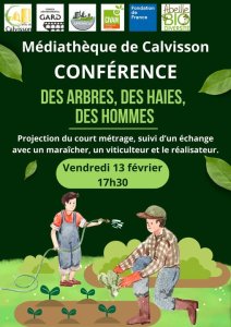 Conférences "des arbres, des haies, des hommes" à Calvisson