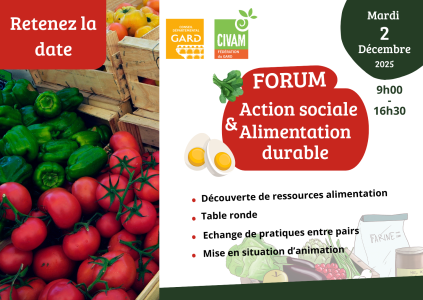 Forum départemental "Action sociale et alimentation durable"