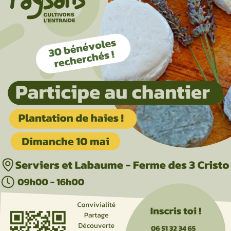 Plantations d'arbres dans une ferme Caprine !